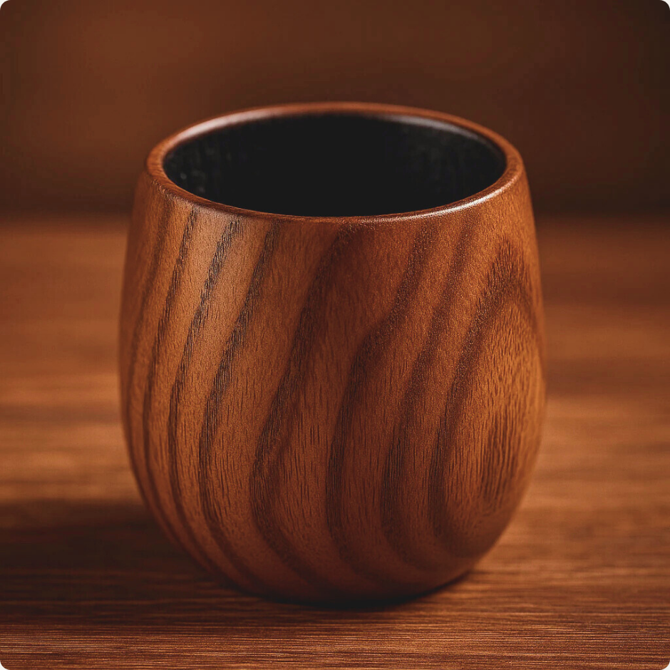 The Wooden Whiskey Glass