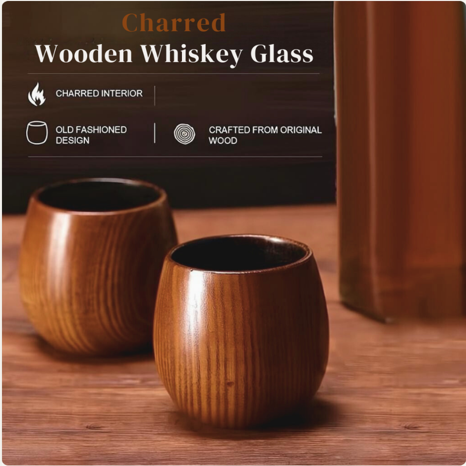 The Wooden Whiskey Glass