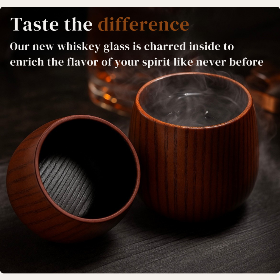The Wooden Whiskey Glass
