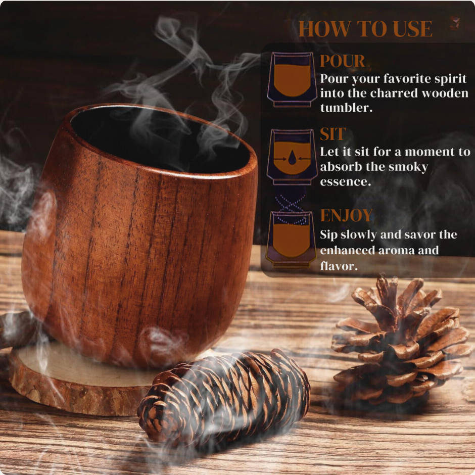 The Wooden Whiskey Glass