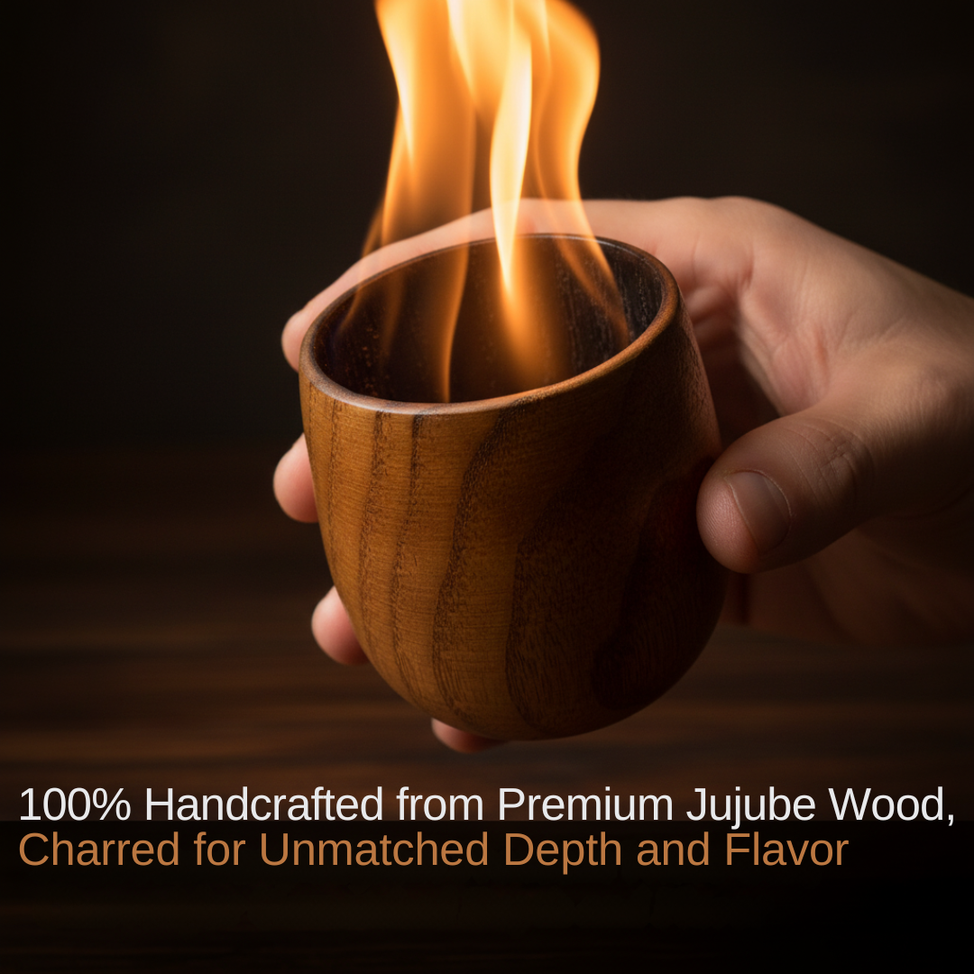 Wooden Whiskey Glass Bundle