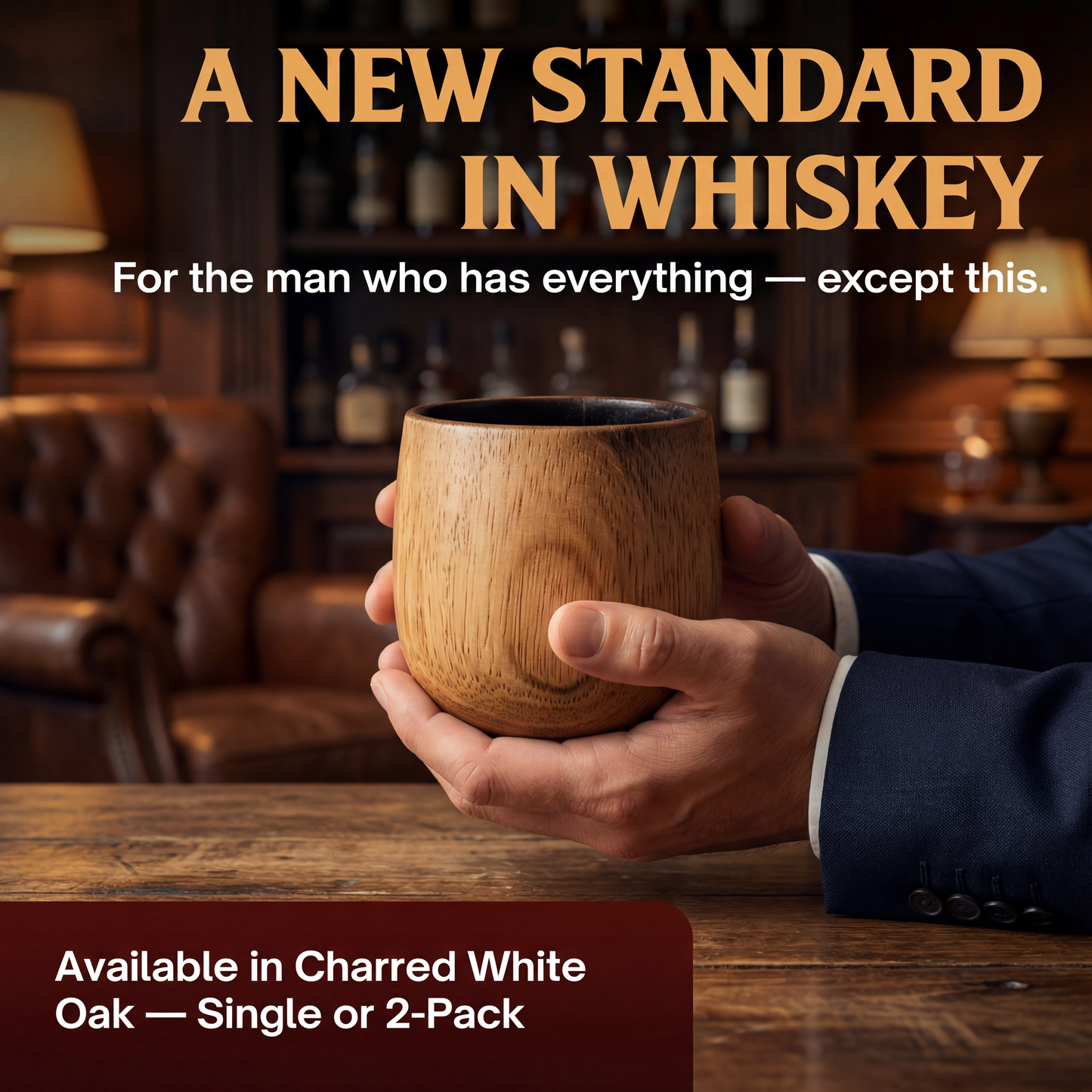 Arbor - Wooden Whiskey & Bourbon Glass